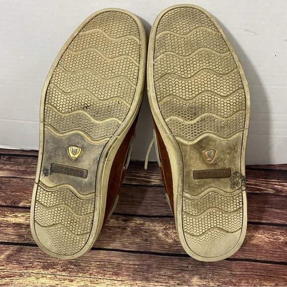 Sperry Men's Top Sider Gold Cup Boat ASV 2 Eye Brown Leather Shoes Size 9M - Picture 12 of 16